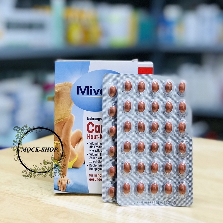 Viên uống chống nắng Mivolis Carotin 60 viên nội địa Đức -Đủ Bill