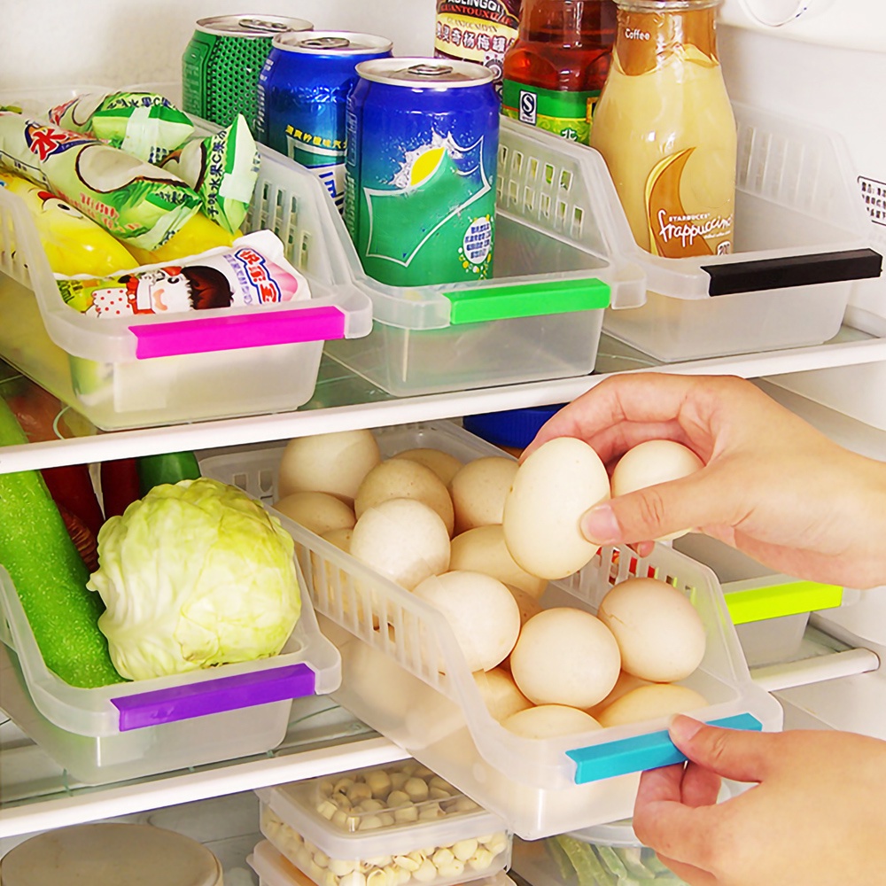 Khay Đựng Rau Củ Quả Để Tủ Lạnh Tiết Kiệm Không Gian
