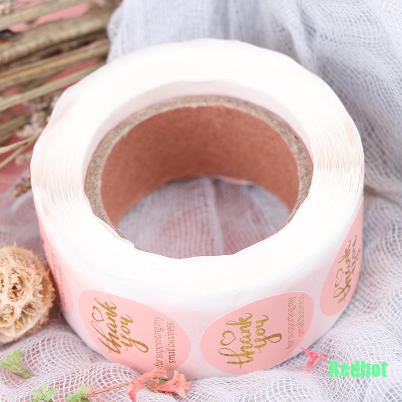 Cuộn 500 miếng dán in chữ Thank You kích cỡ 1inch