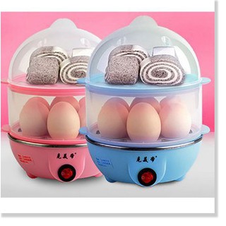 Máy hấp trứng, hấp thức ăn đa năng 2 tầng giá rẻ chỉ 150.000
