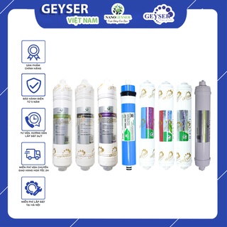 Combo 8 lõi lọc nước dùng cho tất cả dòng máy RO lõi đúc, Nano Geyser Slim, Karofi, Kangaroo, Aqua, Sunhouse...