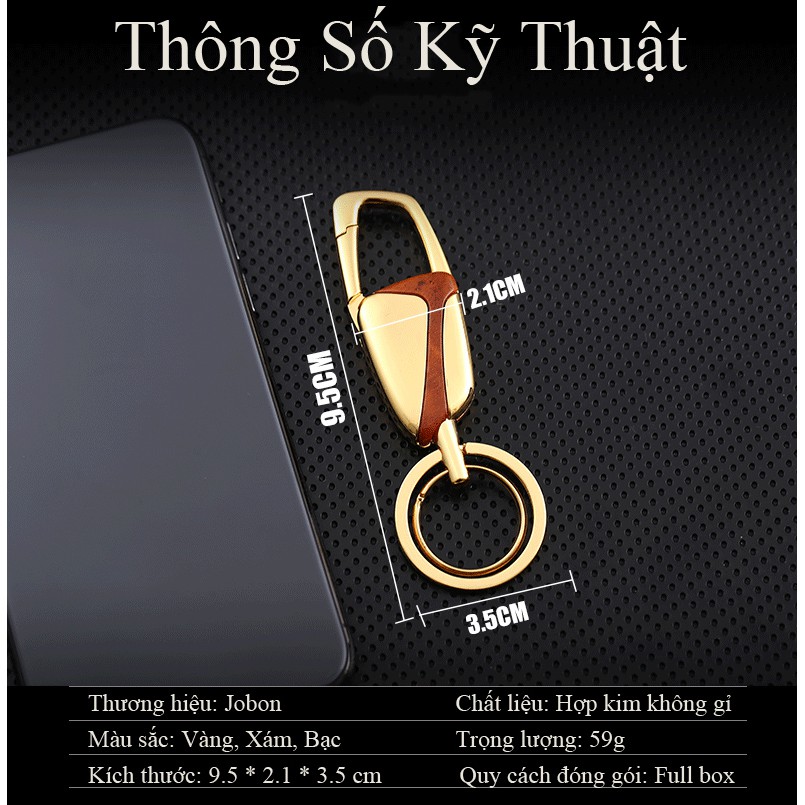 { RẺ NHẤT SHOPEE } Móc Khóa Xe Máy Ô Tô Đẹp Nhỏ Gọn Gài Thắt Lưng Tiện Lợi Jobon ZB-190 Sang Trọng Cao Cấp