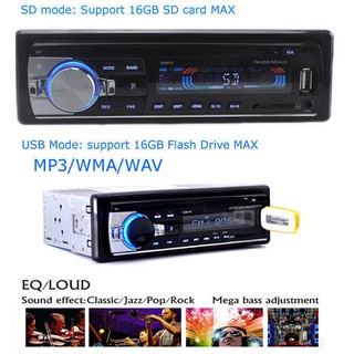 Bộ phát âm thanh nổi bluetooth mp3 / usb / sd / aux-in / fm 1din trên xe hơi
