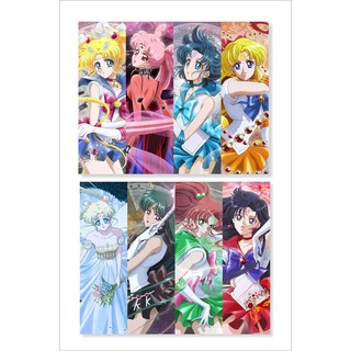 Bộ 4 chiếc Bookmark kẹp sách chủ đề Sailor Moon Crystal