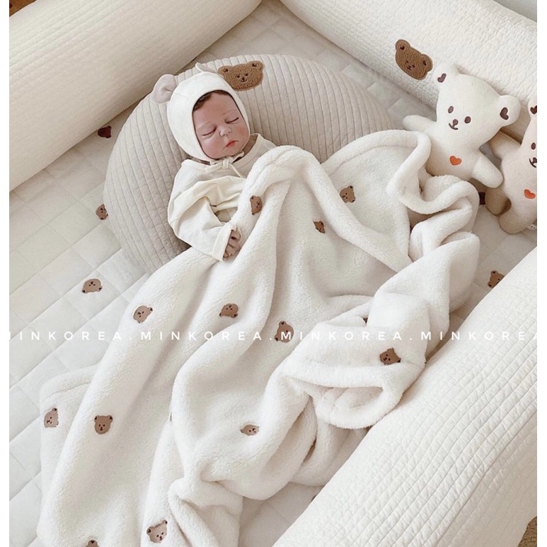 CHĂN LÔNG TUYẾT DOTTO DOT x MALOLOTTE CHO BÉ - MADE IN KOREA