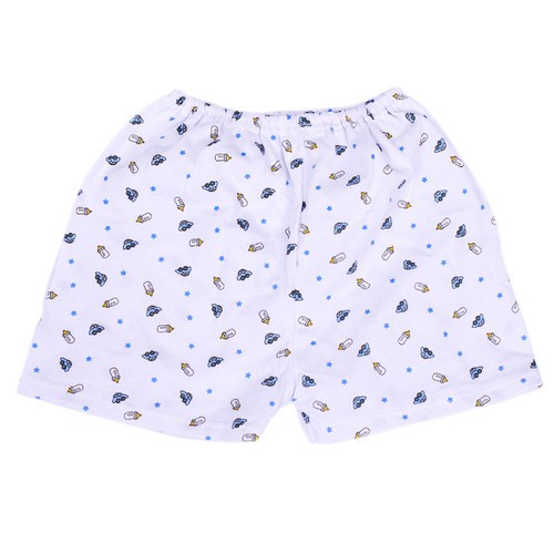 Quần, áo cộc tay Miomio cho bé cài giữa hình xe nôi, bình sữa chất liệu cotton - Monnie Kids