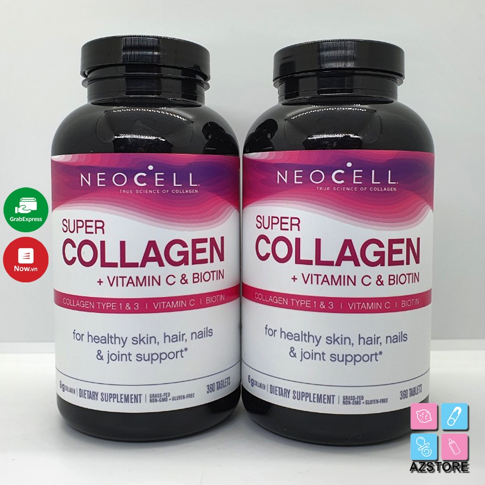 Neocell Super Collagen + Vitamin C & Biotin mẫu mới chính hãng của Mỹ