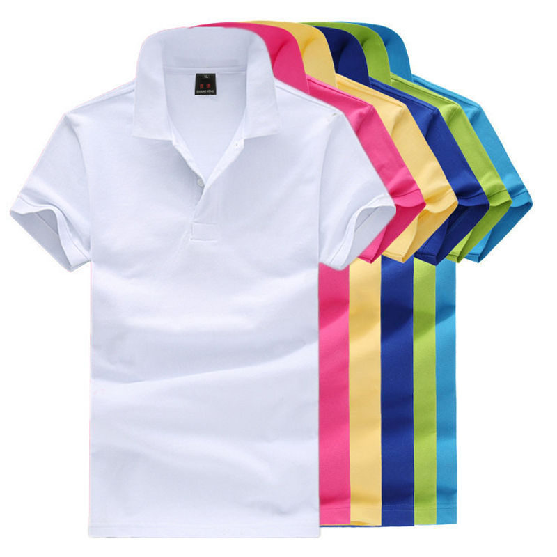 Elegant Smooth Color Short Sleeve polo Shirt For Men