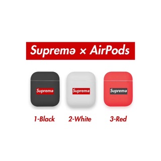 [FREESHP 50K] Vỏ Case Airpods 1/2 Logo Supreme