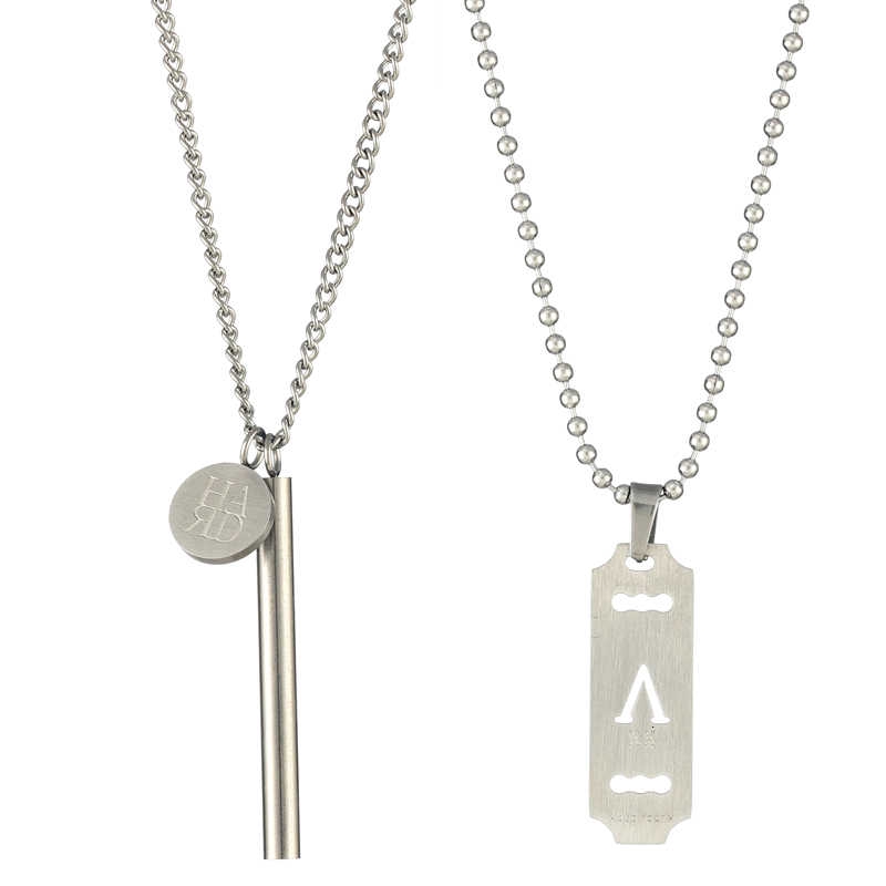 Dây Chuyền Thép Titan Phong Cách Hip Hop 1307harakun Cho Cặp Đôi