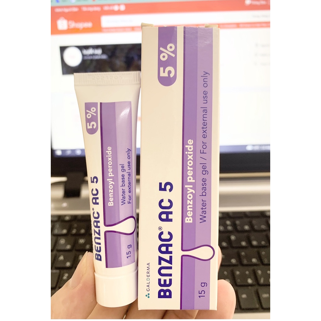 Benzac AC 5% - Kem hỗ trợ giảm mụn 15g