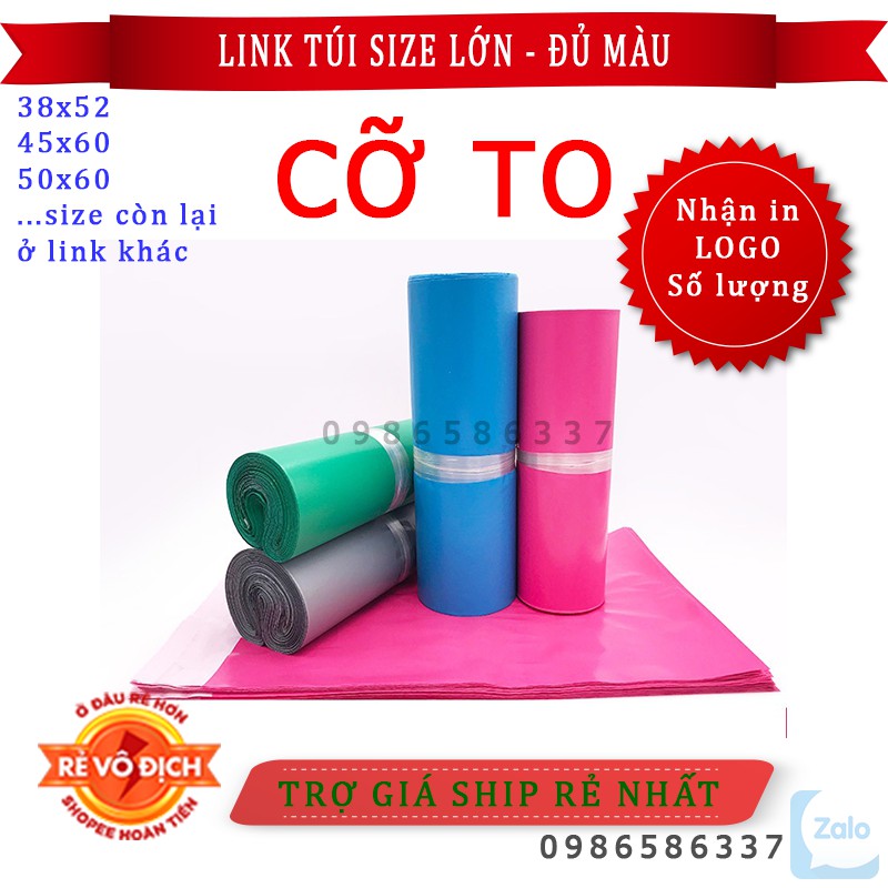 [BIG SIZE] Túi niêm phong đóng hàng size lớn và siêu lớn-link tổng hợp,giá rẻ,trợ giá ship iZamo