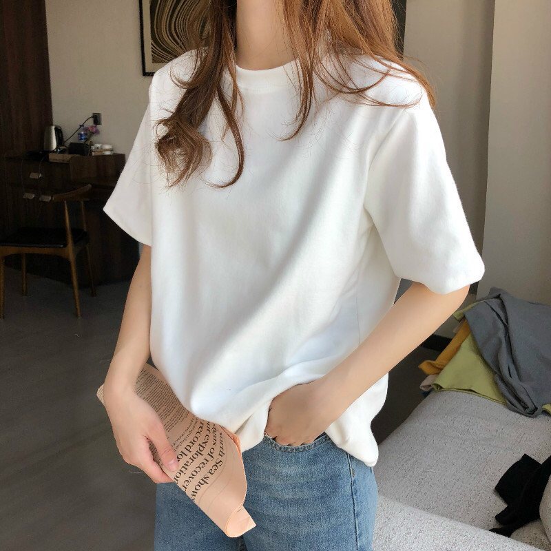 Áo thun trơn nữ Cotton 100%, áo cotton trơn cho nữ, áo trơn, thun trơn nữ - văn phòng, đi chơi - hàng VN SX