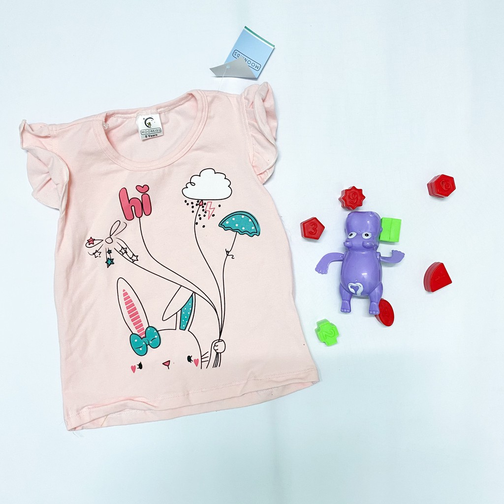 Áo cộc tay trẻ em, Áo thun mùa hè Xu Xu Kids chất cotton cho bé trai bé gái size từ 8 đến 22kg
