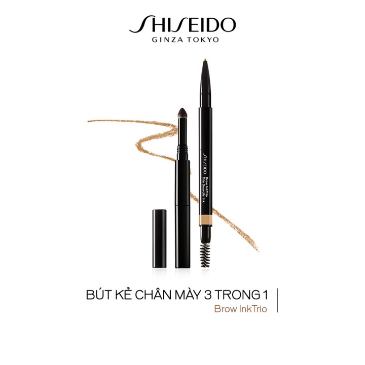 [Mã COSSHI03 giảm 10% đơn 600K] Bút kẻ chân mày 3 trong 1 Shiseido Brow InkTrio 0.31g