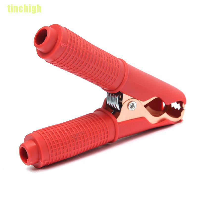 Set 2 kẹp cá sấu màu đỏ + đen chuyên dụng cho xe hơi