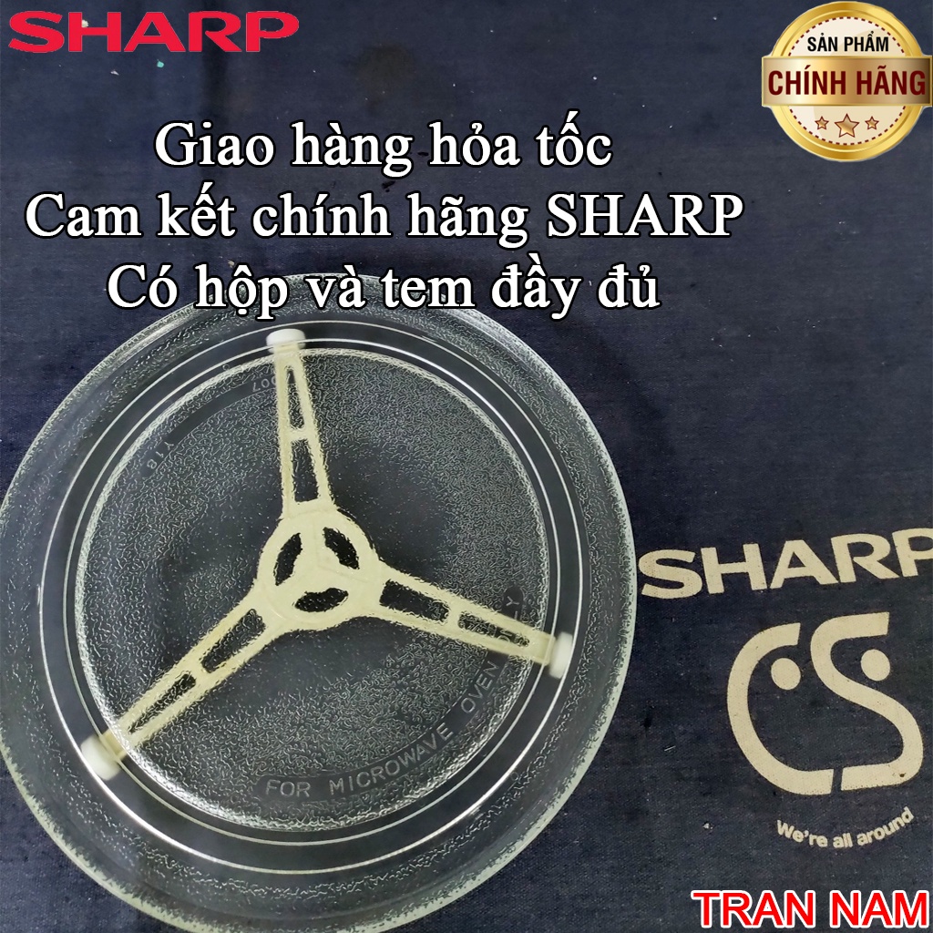 (Chọn hoả tốc)ĐĨA LÒ VI SÓNG SHARP 272mm CHÍNH HÃNG