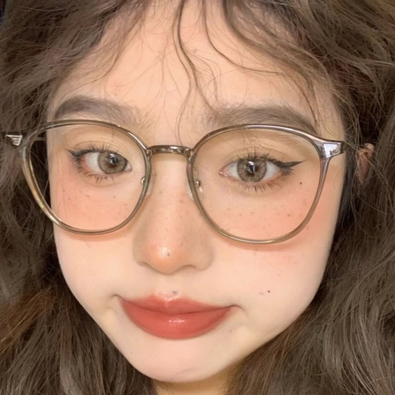 Mắt Kính Gọng Tròn Chống Ánh Sáng Xanh Thời Trang Hàn Quốc Cổ Điển