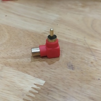 Jack Nối RCA 90 Độ - AUDI233 Đỏ