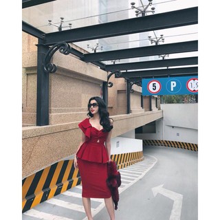 Set Lệch Vai Bèo Sang Chảnh Dự Tiệc