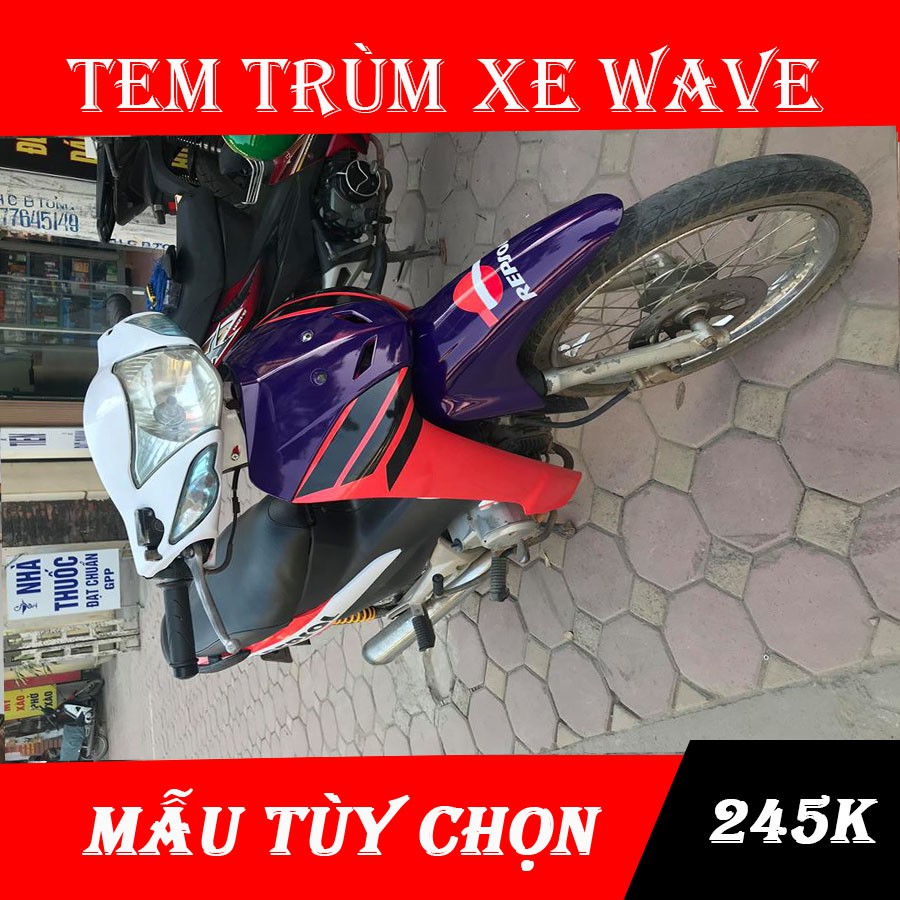 Tem trùm wave Repsol Tím Đỏ