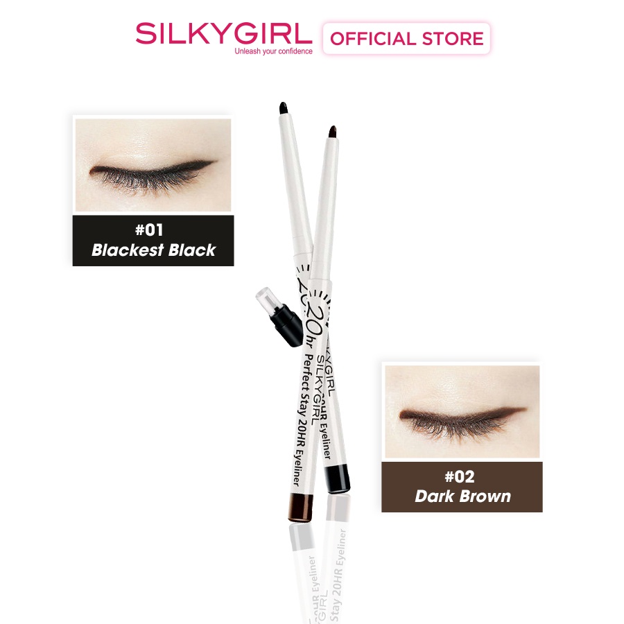 Chì Kẻ Viền Mắt Silkygirl Perfect Stay 20HR Eyeliner 0.28g