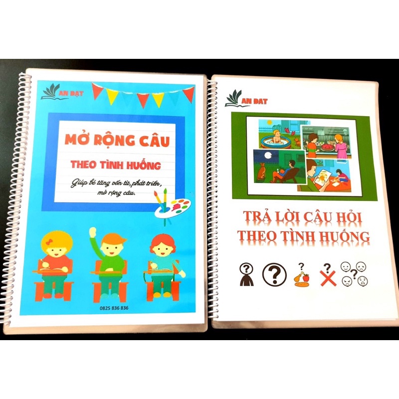 Combo giúp bé Phát Triển Ngôn Ngữ/Học liệu cho trẻ chậm nói-tự kỉ