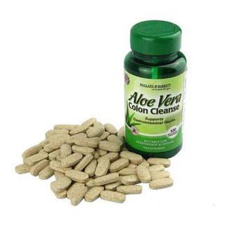 Viên Uống Thải Độc Holland &amp; Barrett Aloe Vera Colon Cleanse 120 Tablets 330mg