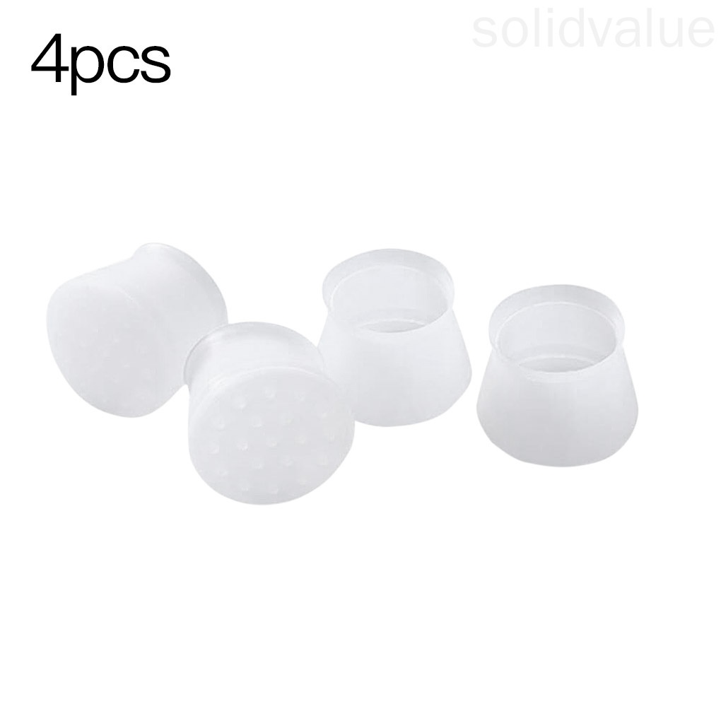 Bộ 4 Miếng Bọc Chân Bàn Ghế Bằng Silicon Chống Trượt Tiện Dụng Cho Gia Đình / Văn Phòng 1 Vn