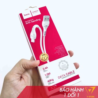 Dây cáp sạc nhanh cho ip android lightning micro usb type c dây dù nhựa hoco x14 x37 dài 1m 2m [hoco đà nẵng