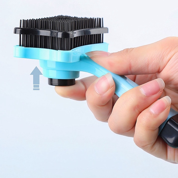 Lược Chải Lông Rụng Chó Mèo Có Nút Bấm Gạt Lông L8099 MIAOCAT