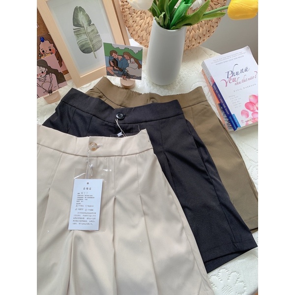 [Hàng chất lượng]Quần short Hàn Quốc thiết kế xếp li giả váy Quần đùi nhiều màu phong cách ulzzang | BigBuy360 - bigbuy360.vn