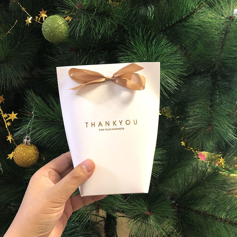Hộp Quà Tặng Màu Đen In Chữ Thank You Độc Đáo