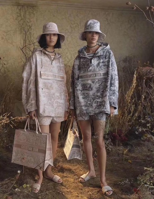 Dép thổ cẩm quai ngang super fullbox bill túi giấy