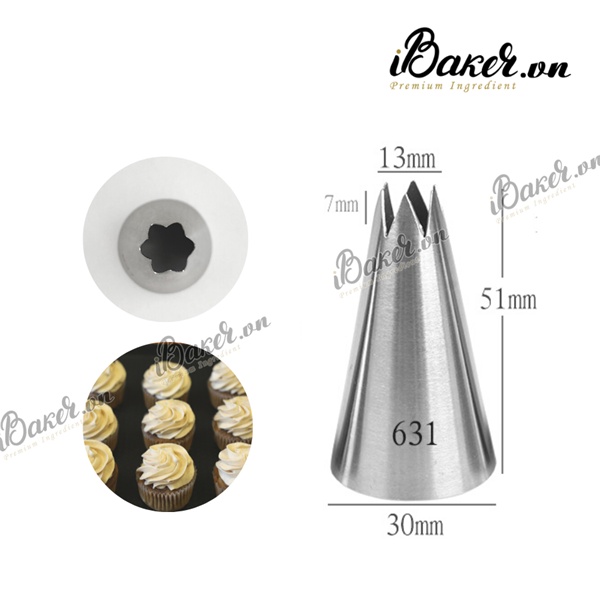 Đui bắt bông kem 3D số 631