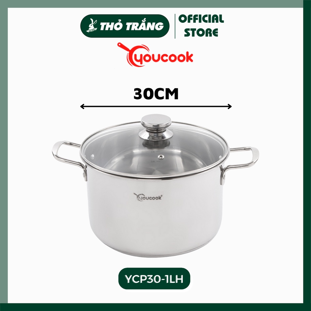 Nồi Súp Inox 1 đáy YCP30-1LH cao cấp thân CAO thương hiệu You Cook