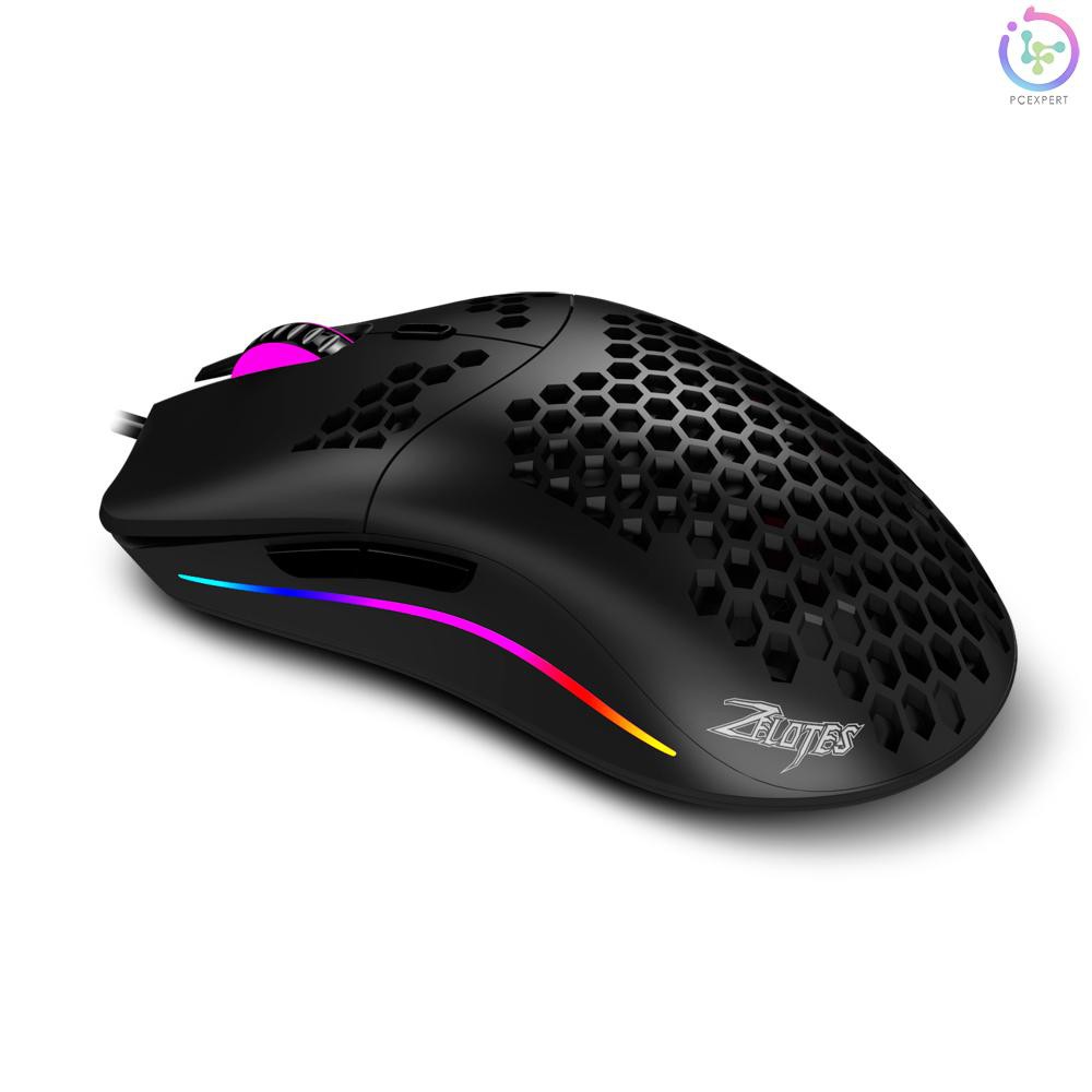 Chuột Gaming Zelotes C-7 Usb Rgb 16000dpi Chuyên Nghiệp Chất Lượng Cao