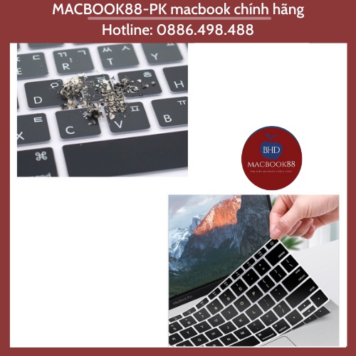 Phủ Phím Silicon Đủ Màu Cho MacBook ôm khít, chống nước, bụi bẩn