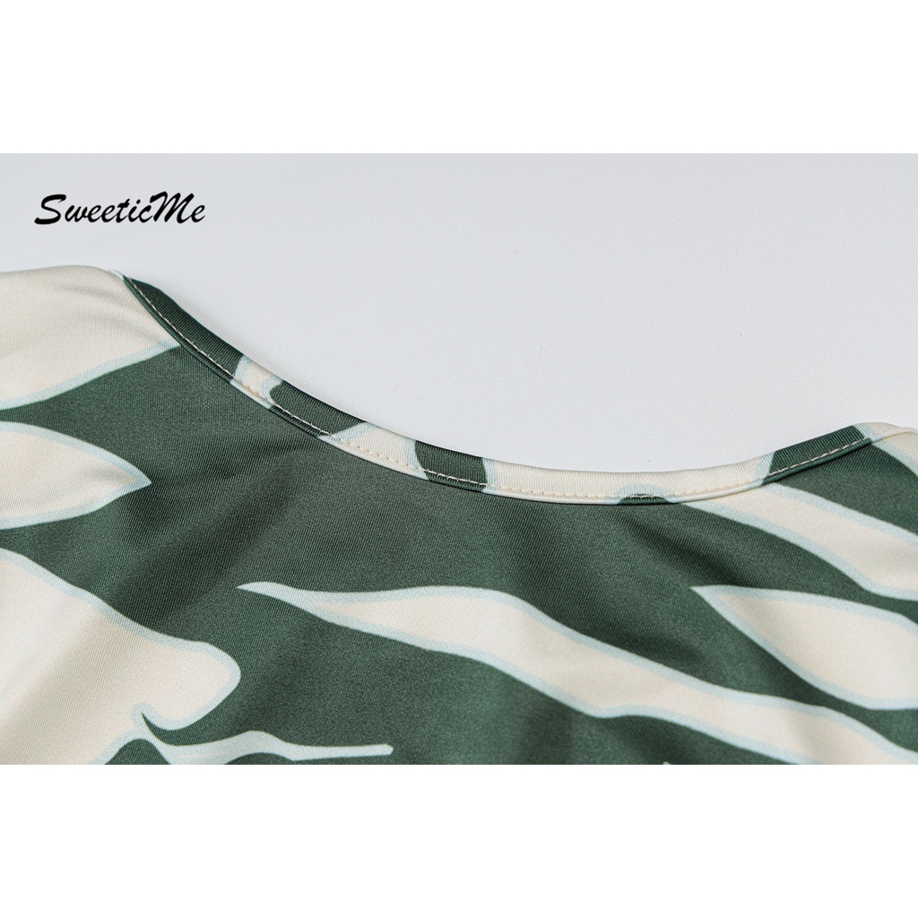 Đầm Hở Lưng Form Ôm In Họa Tiết Mới Cho Nữ