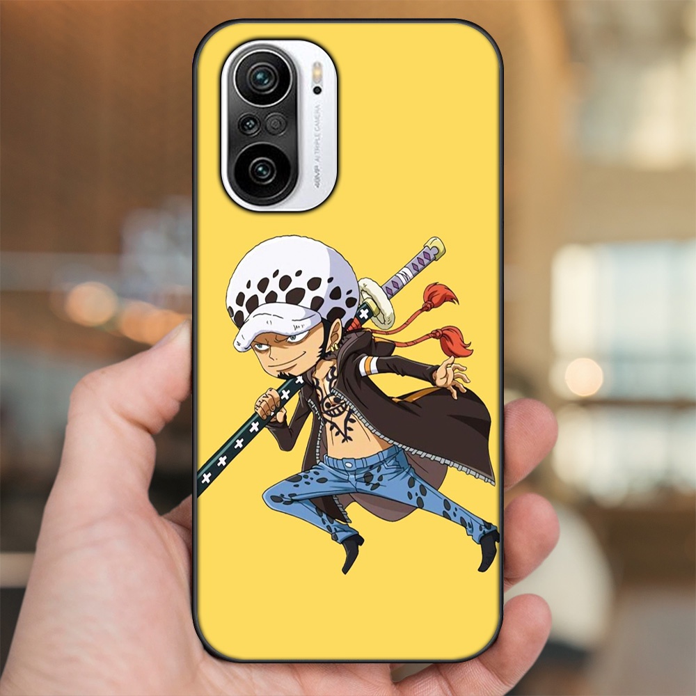 Ốp lưng Xiaomi K40 viền đen in hình Law One Piece