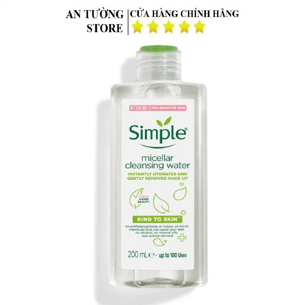 Nước tẩy trang Simple 200ml