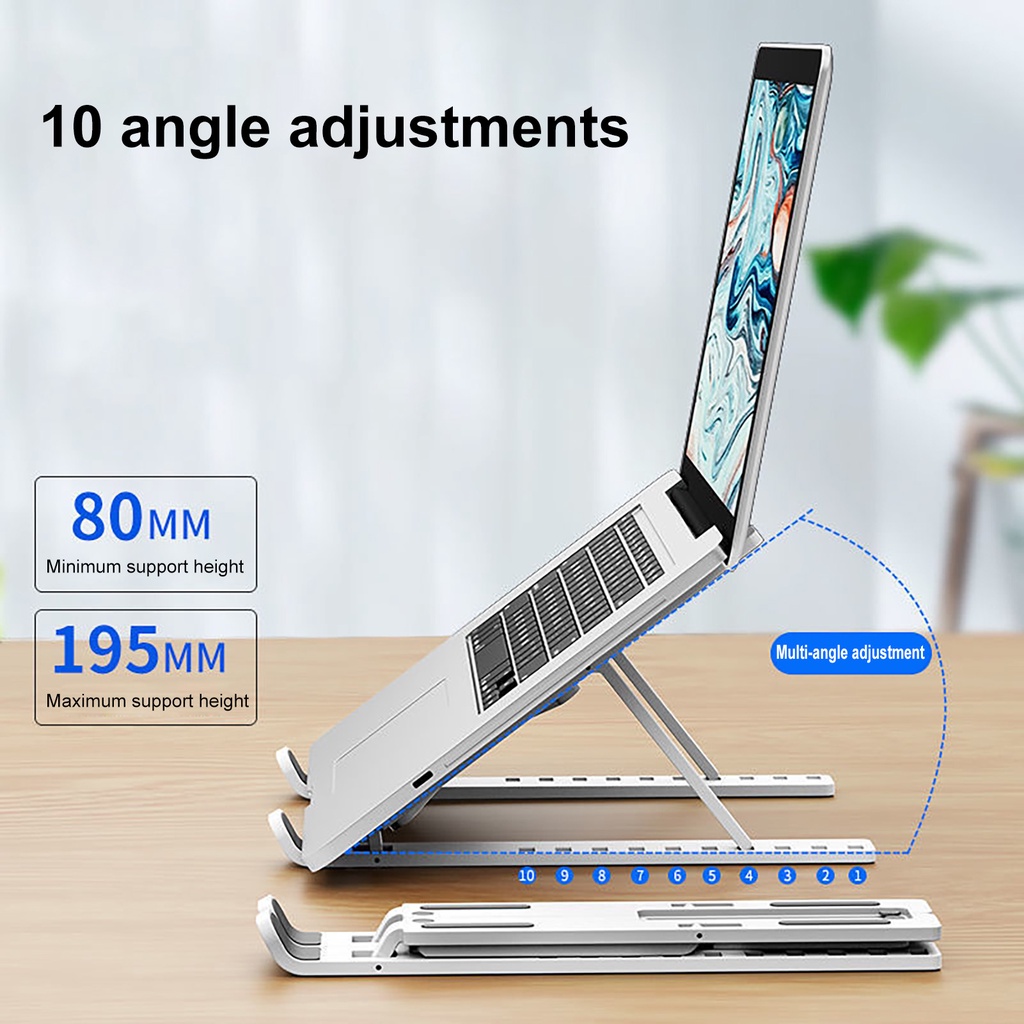 Giá đỡ laptop N3 mini gấp gọn lại được tiện lợi