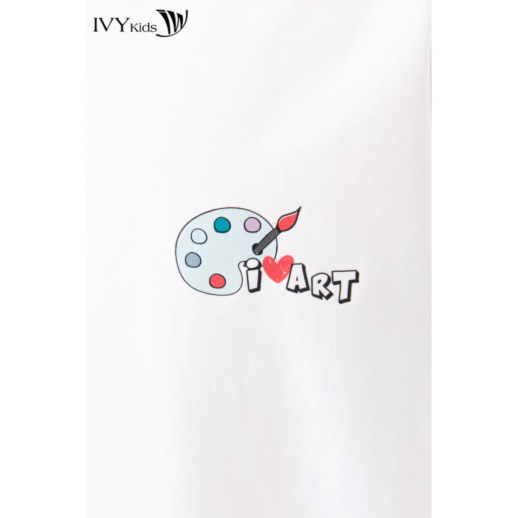 Bộ thun bé gái màu sắc IVY moda MS 57G1524