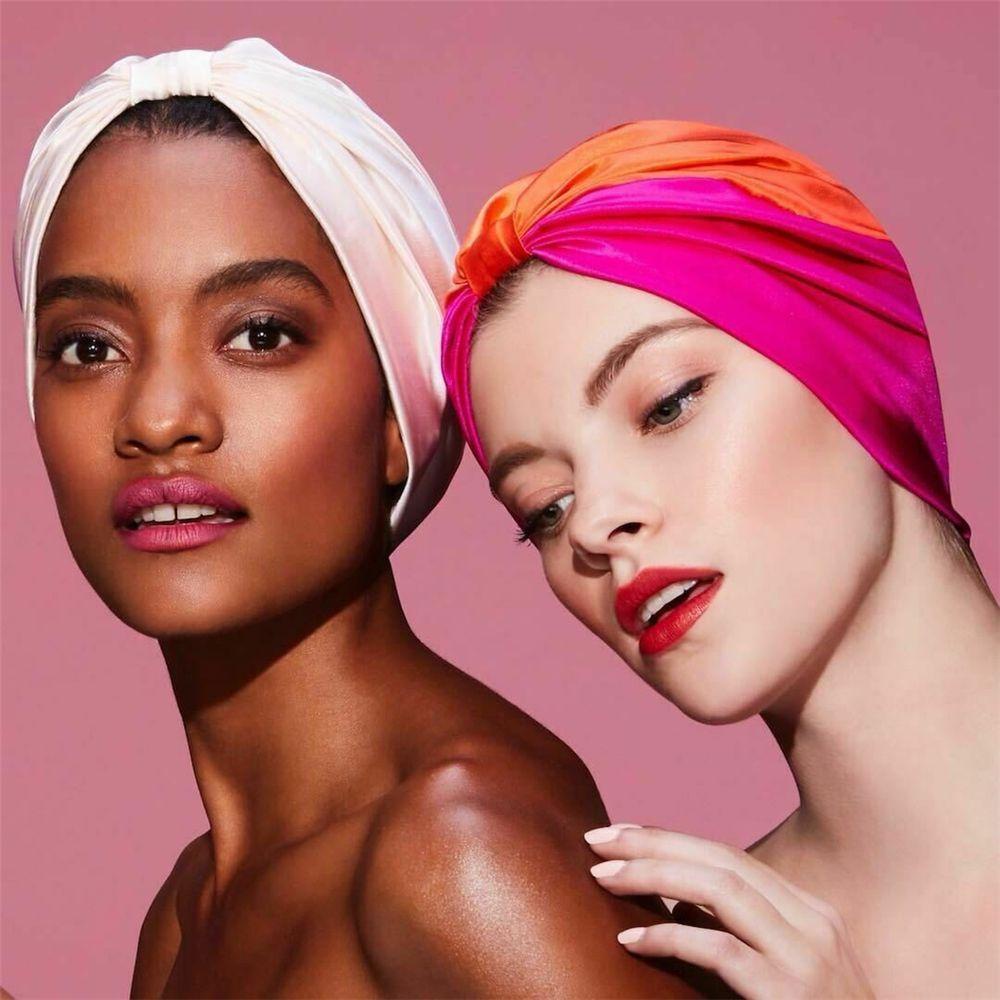 Mũ Trùm Đầu Kiêm Khăn Turban Thắt Nút Xếp Ly Thời Trang Hỗ Trợ Giấc Ngủ