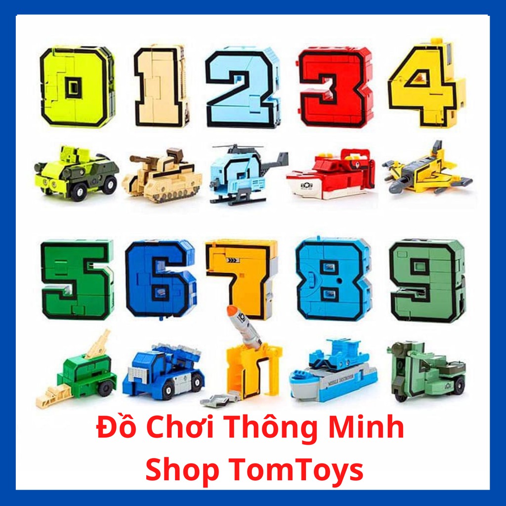 Đồ Chơi Lắp Ráp Bộ Chữ SốThành Robot Biến Hình