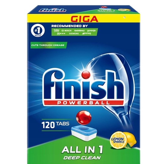 Viên rửa bát finish 120 viên dùng cho máy rửa bát