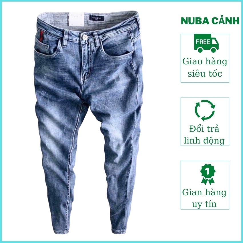 Quần jean nam đẹp giá rẻ giống hình giống mẫu,quần bò NUBA 89 | BigBuy360 - bigbuy360.vn