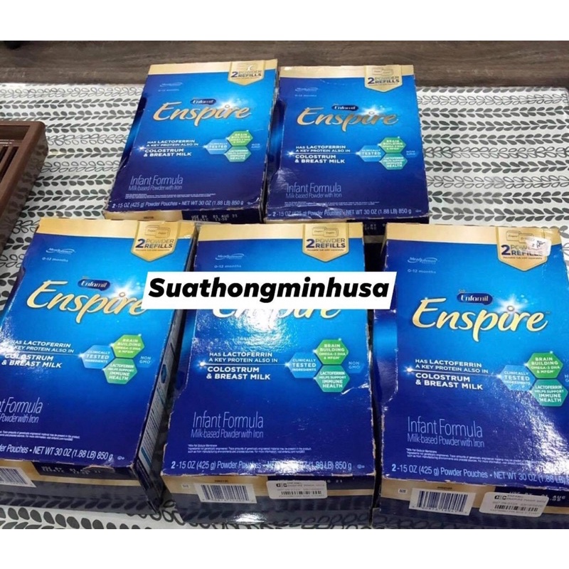 Sữa Enspire hàng chuẩn Mỹ đi air 850g