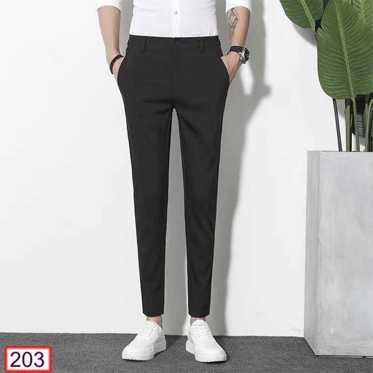 QUẦN TÂY ÂU NAM DÀI TRƠN HÀN QUỐC VẢI ÔM CHỐNG NHĂN Q203 THỜI TRANG | BigBuy360 - bigbuy360.vn