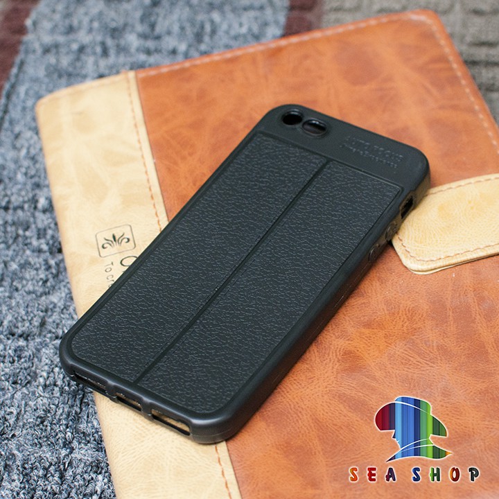 Ốp lưng iPhone 5 - 5S silicon vân da loại A